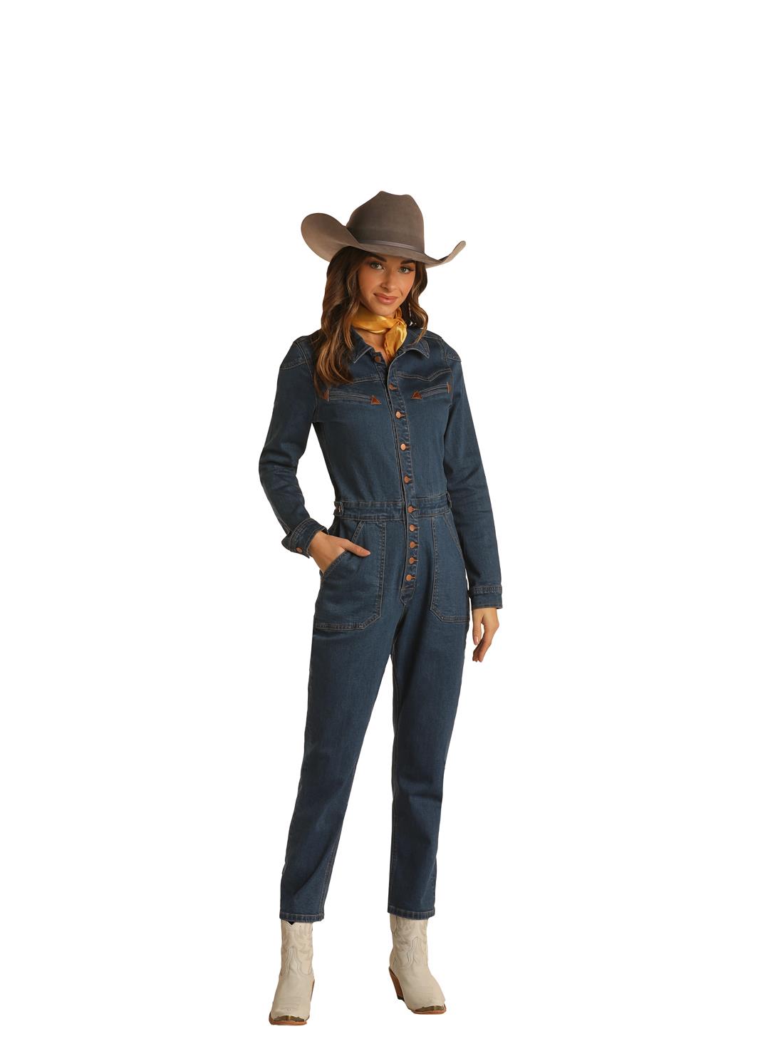 Ladies Denim Coverall