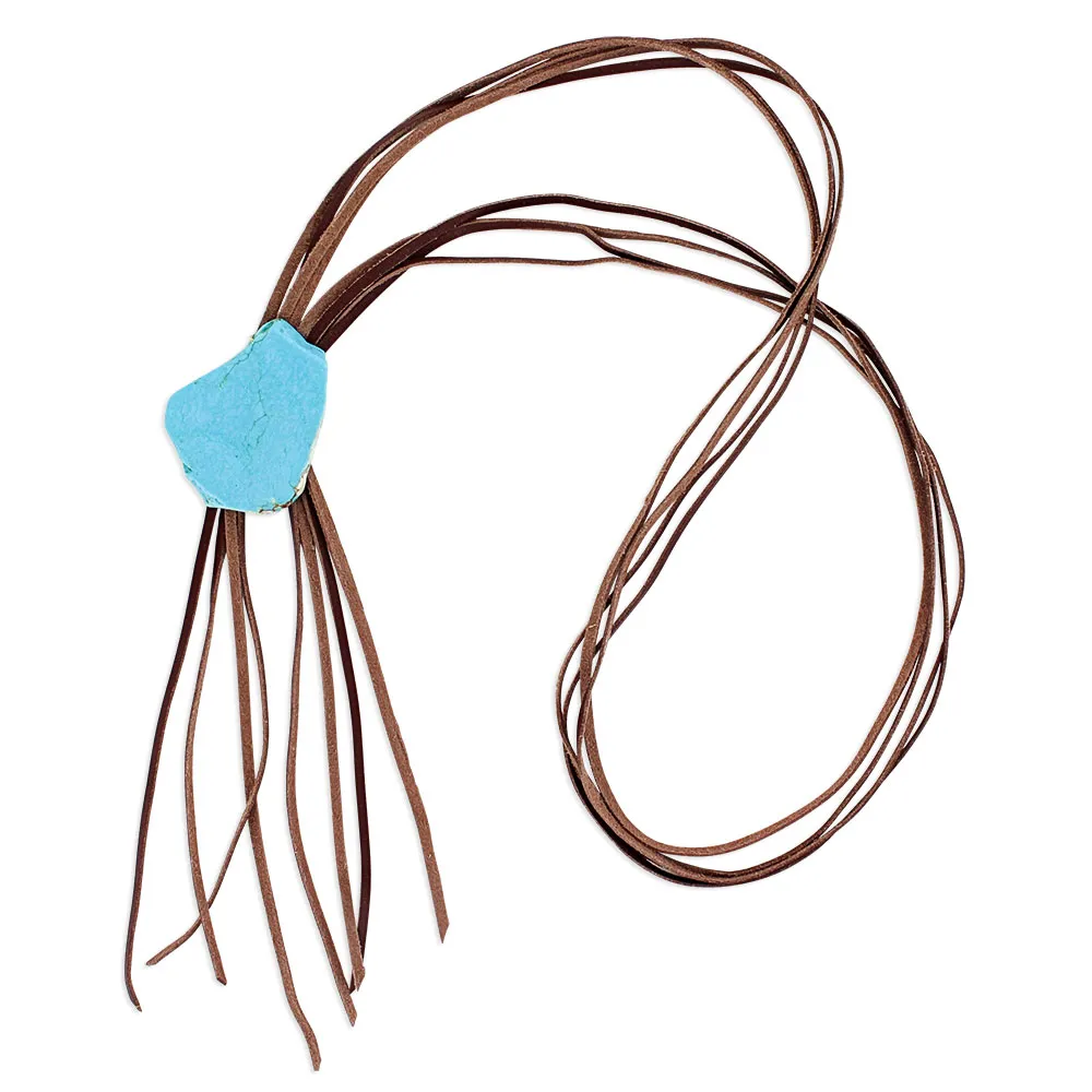 Simplistic Corded Leather Attitude Necklace