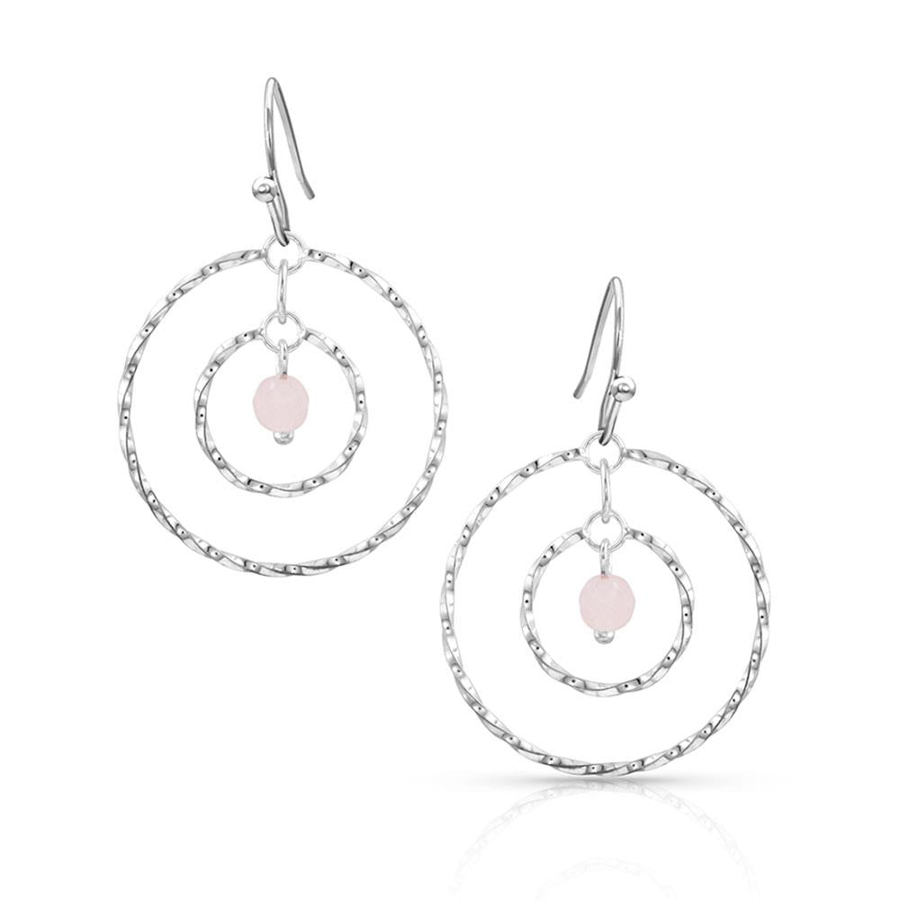 Rose Quartz Waves Earrings