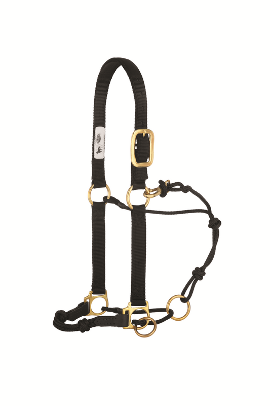 Kalley Krickeberg Nylon & Rope Combination Horseman's Halter with Side Ring