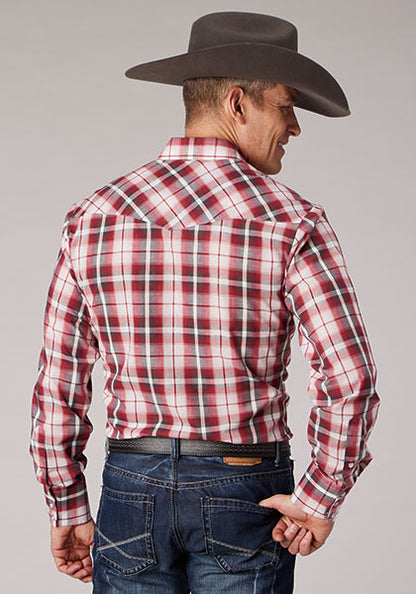 ROPER MENS WESTERN SHIRT RED P