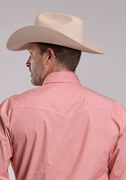 Mens Coral Western Shirt