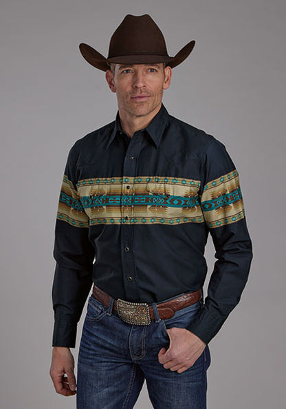 ROPER MENS WESTERN SHIRT BORDE