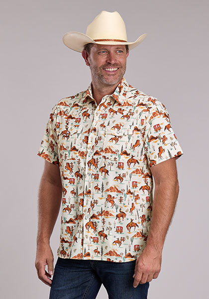 Mens Shortsleeve Western