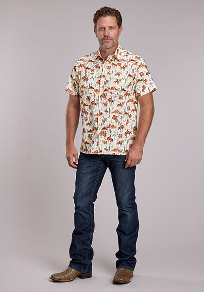 Mens Shortsleeve Western