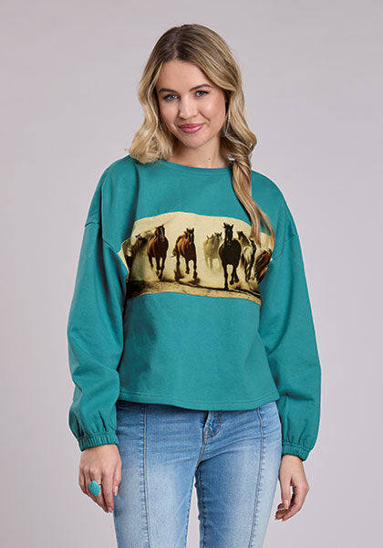 Ladies Fleece Crewneck