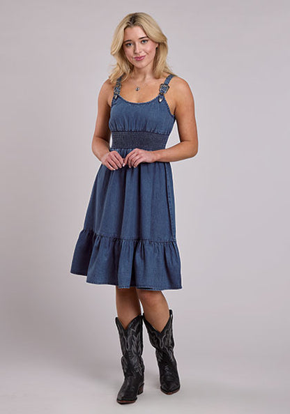 Ladies Dark Denim Tank Dress