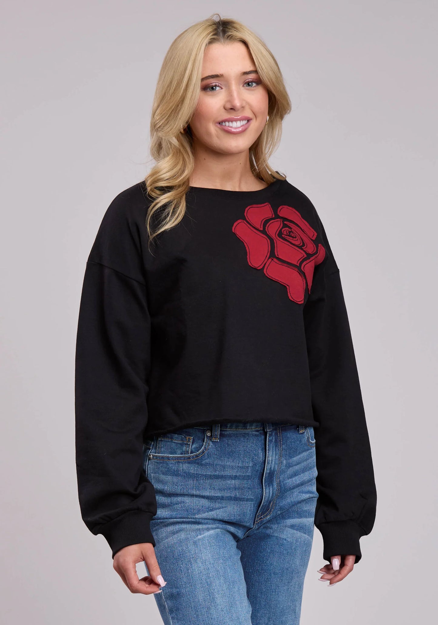Long Sleeve Cotton Fleece Sweatshirt