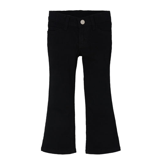 Girls Black Bootcut Jeans