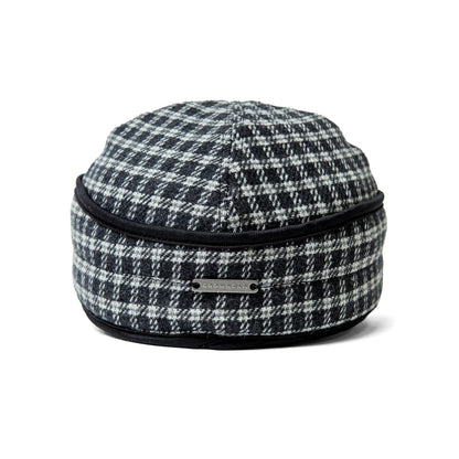 Wool Blend Plaid Railroad Hat
