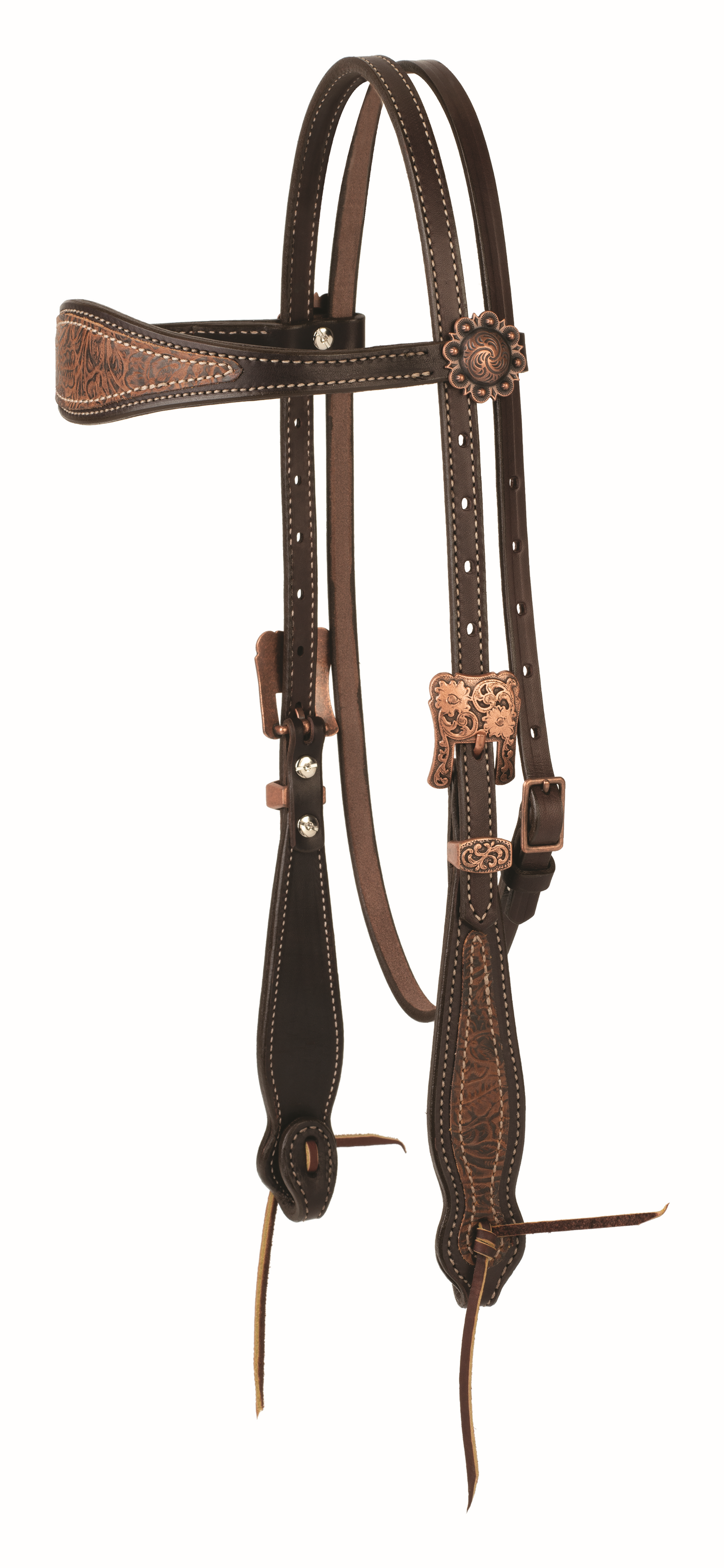 Western Floral Browband Headstall