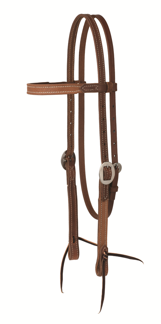 Rough Out Oiled Hermann Oak® Browband Headstall
