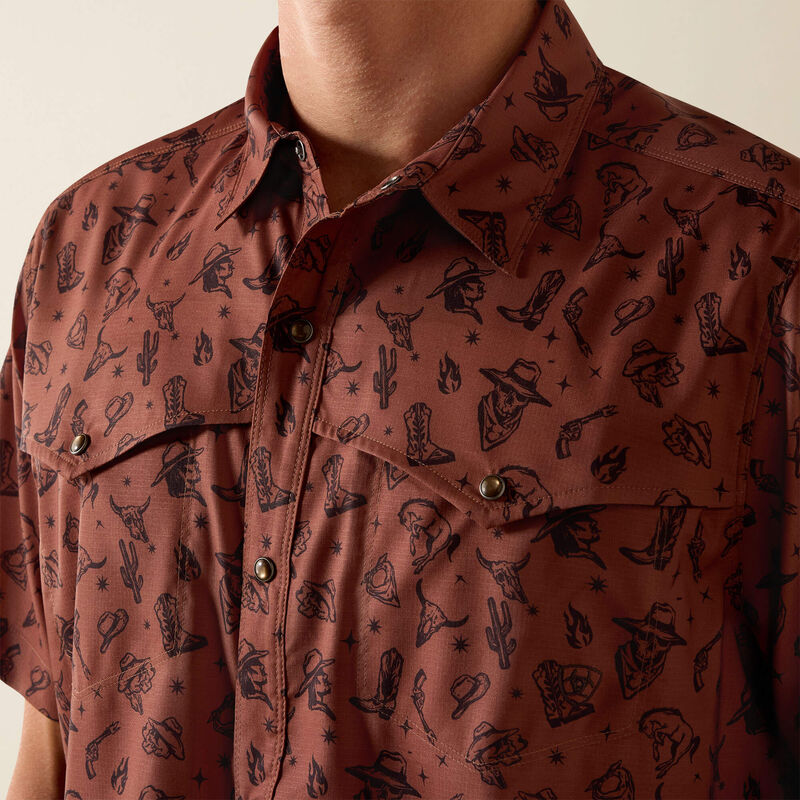 Printed VentTEK Western Yoke Classic Fit Snap Shirt