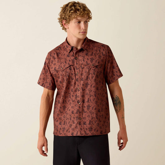Printed VentTEK Western Yoke Classic Fit Snap Shirt