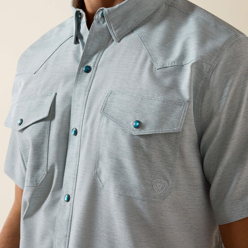 Mens Short Sleeve Western Shirt