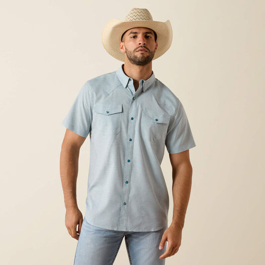 Mens Short Sleeve Western Shirt