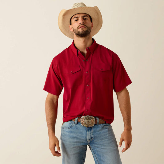 Mens Short Sleeve Western Shirt