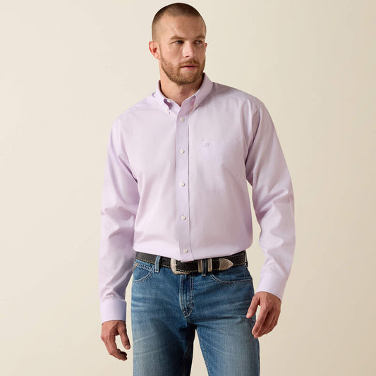 Wrinkle Free Solid Pinpoint Oxford Classic Fit Shirt