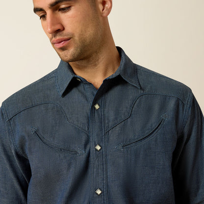 Mens Retro Fit Western Shirt