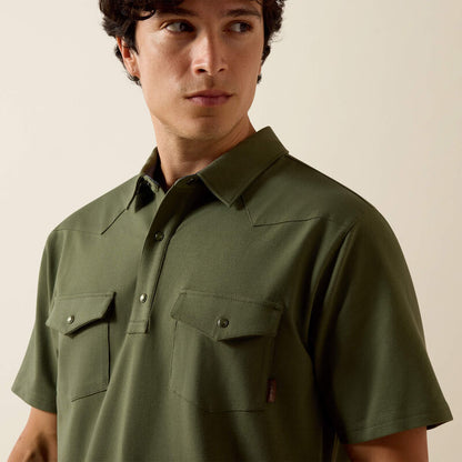 Retro Western Snap Polo