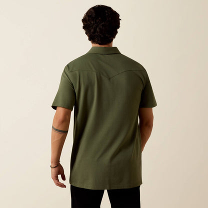 Retro Western Snap Polo