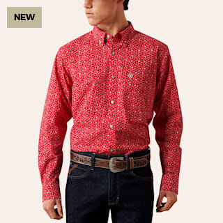 Mens Fitted Western Shirt