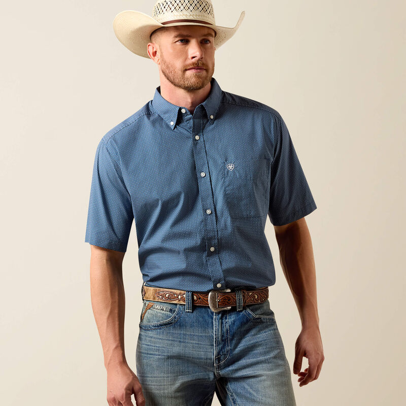 Mens Classic Shortsleeve Western Shirt