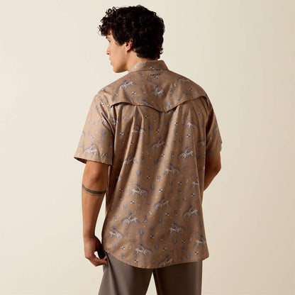 Printed VentTEK Western Fitted Snap Shirt