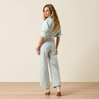 Ladies Ultra Highrise Wideleg Jeans