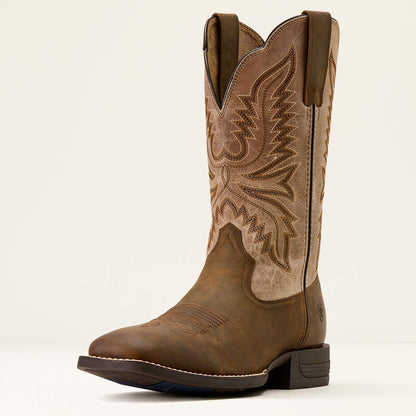Brush Creek Wide Square Toe Cowboy Boot