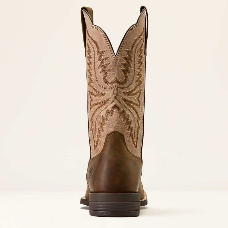 Brush Creek Wide Square Toe Cowboy Boot