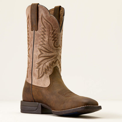 Brush Creek Wide Square Toe Cowboy Boot