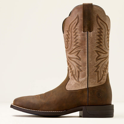 Brush Creek Wide Square Toe Cowboy Boot