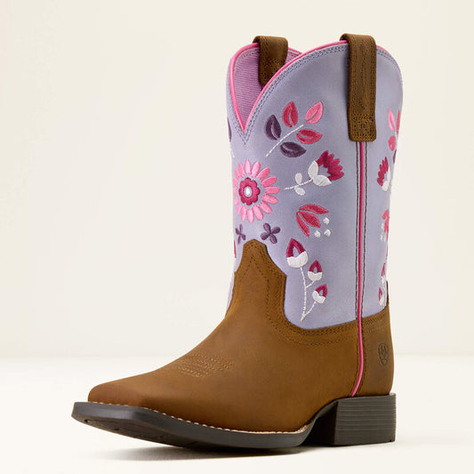 Wild Bloom Wide Square Toe Western Boot