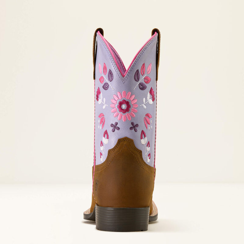 Wild Bloom Wide Square Toe Western Boot