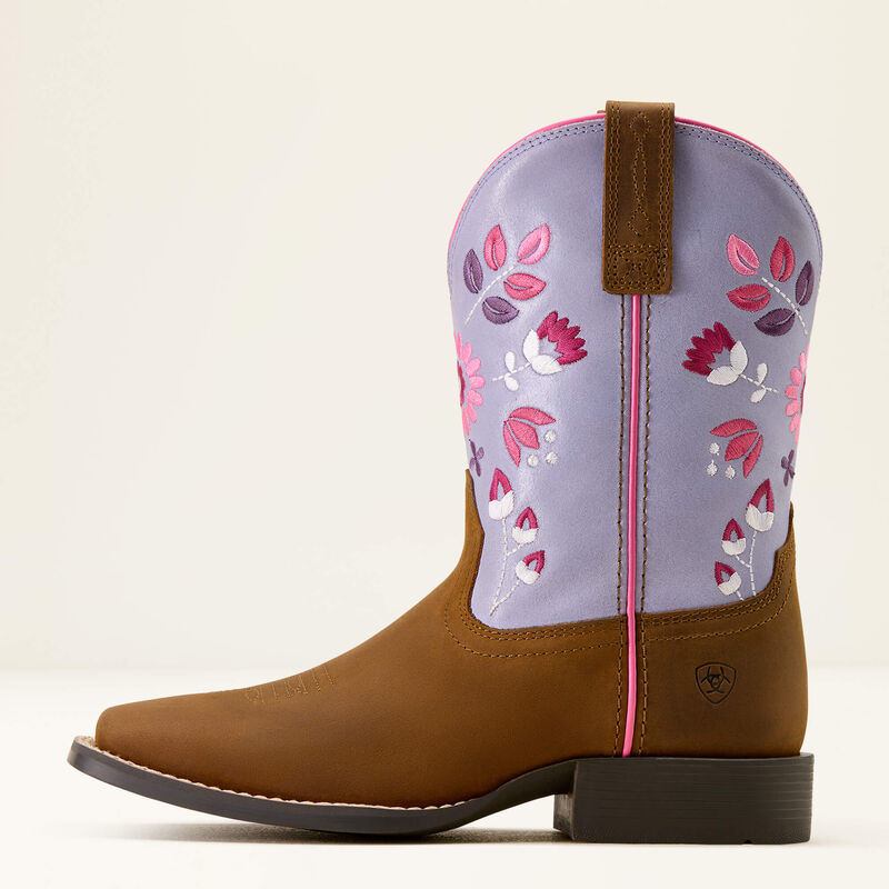 Wild Bloom Wide Square Toe Western Boot
