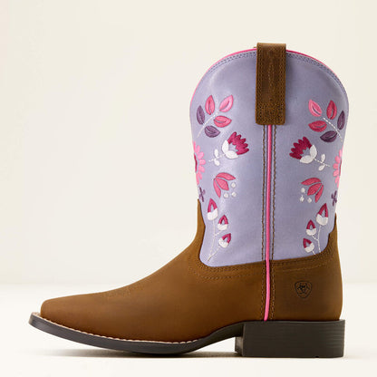 Wild Bloom Wide Square Toe Western Boot