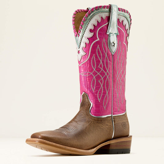Riata Wide Square Toe Western Boot
