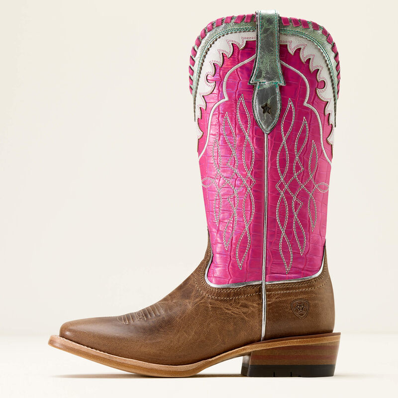Riata Wide Square Toe Western Boot