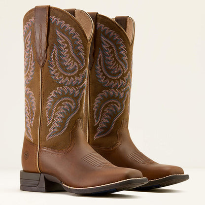 Cattle Caite Wide Square Toe Western Boot