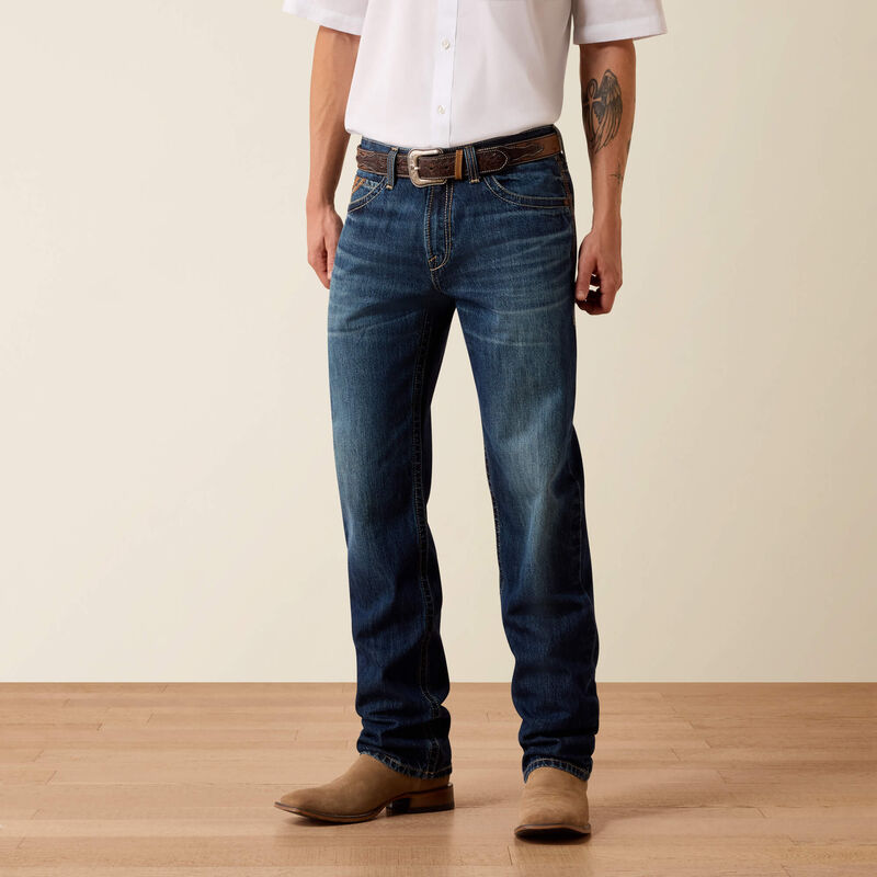 Mens Loose Straight Jeans