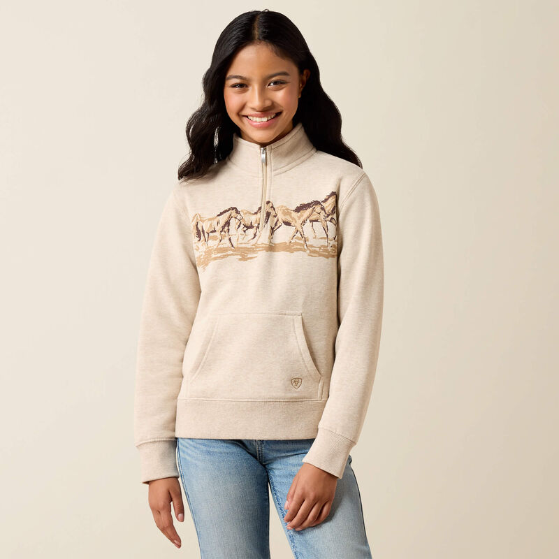 Running Wild 1/4 Zip Sweatshirt