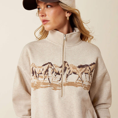 Running Wild 1/2 Zip Sweatshirt