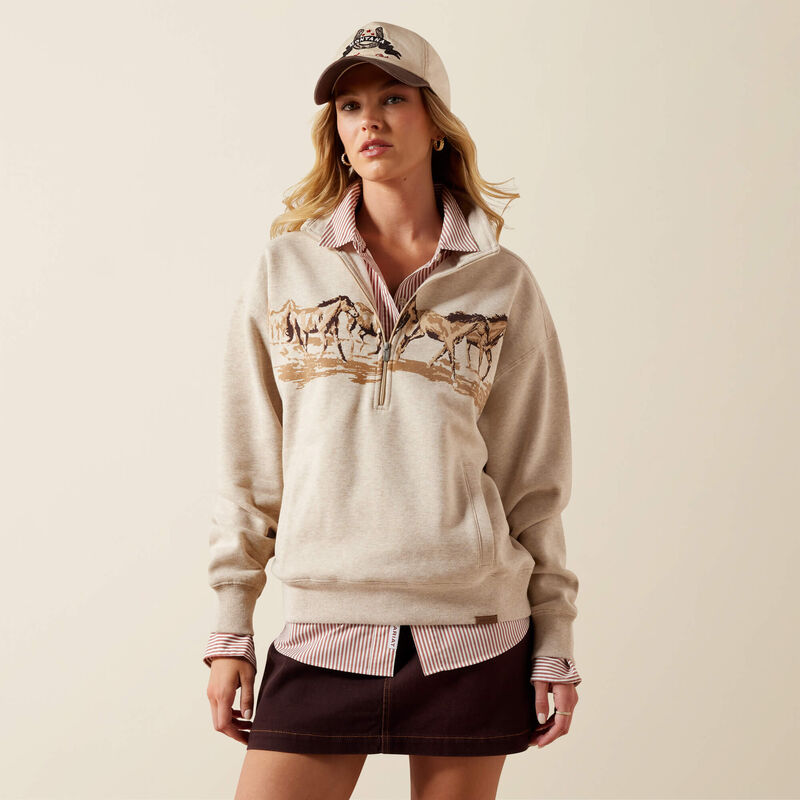 Running Wild 1/2 Zip Sweatshirt