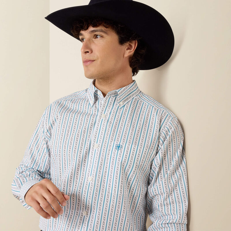 Mens Fitted Western Shirt