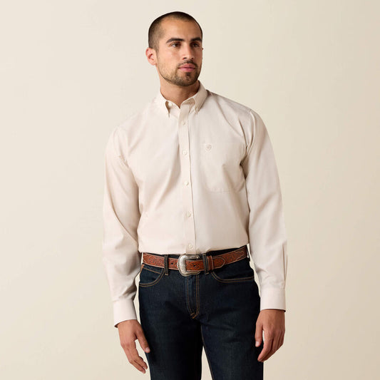 Wrinkle Free Solid Pinpoint Oxford Classic Fit Shirt