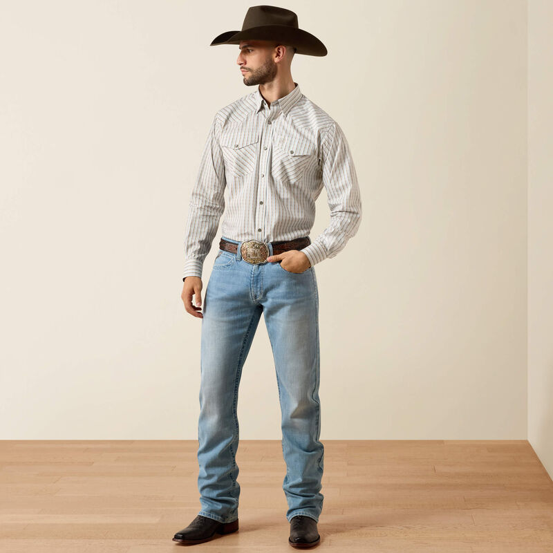 Wrinkle Free Burnard Classic Fit Snap Shirt