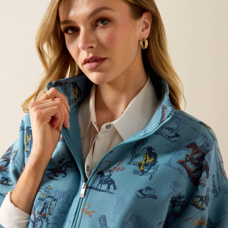 Painted 1/2 Zip Sweatshirt