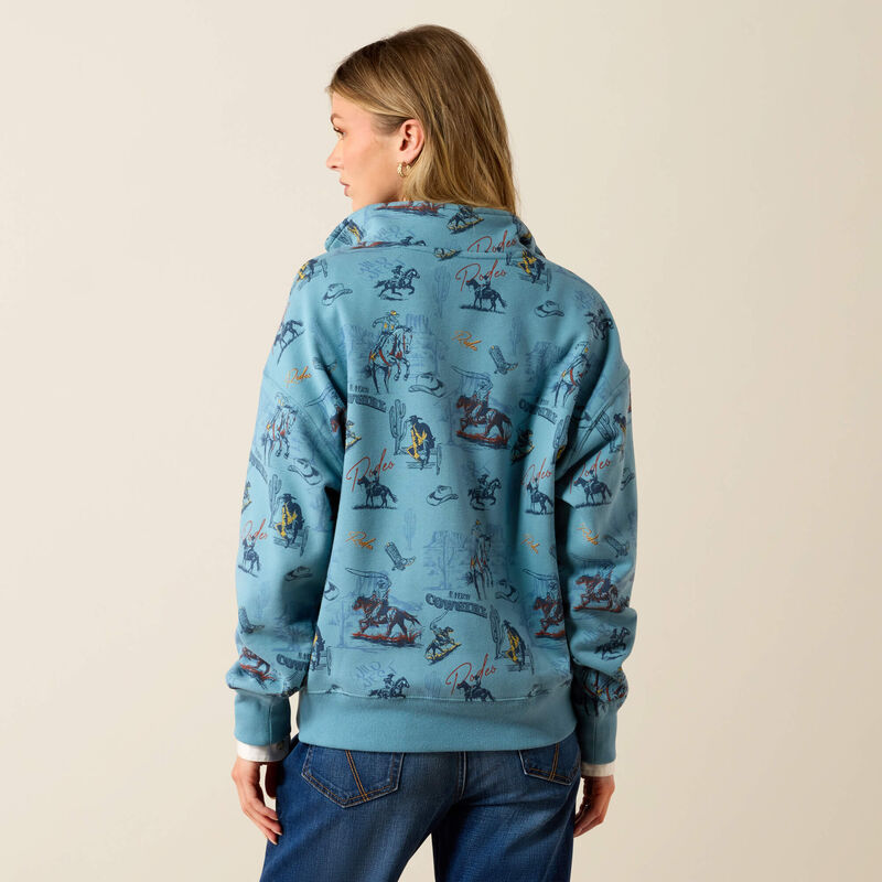 Painted 1/2 Zip Sweatshirt
