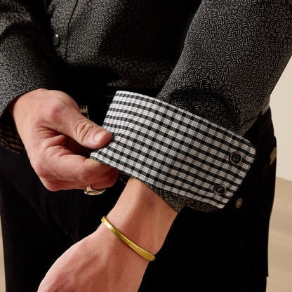 Wrinkle Free Braven Fitted Snap Shirt